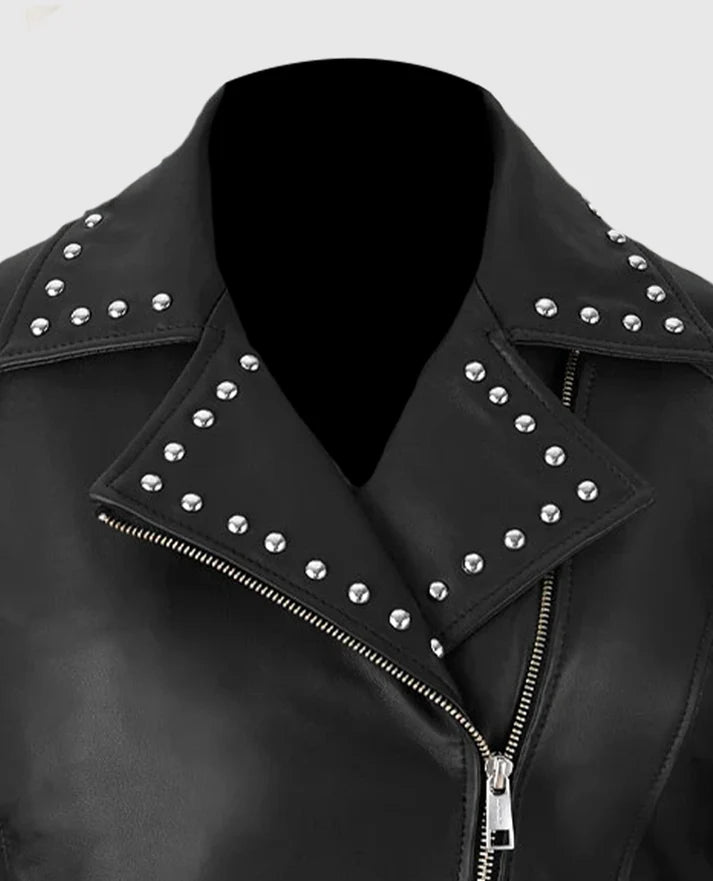 Eva Studded Leather Jacket