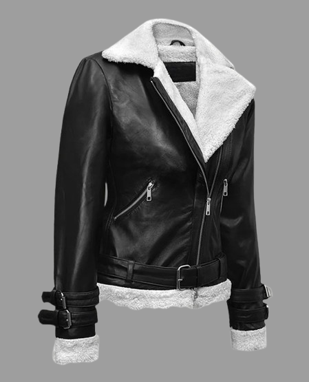 Rita Ora Black Leather Jacket