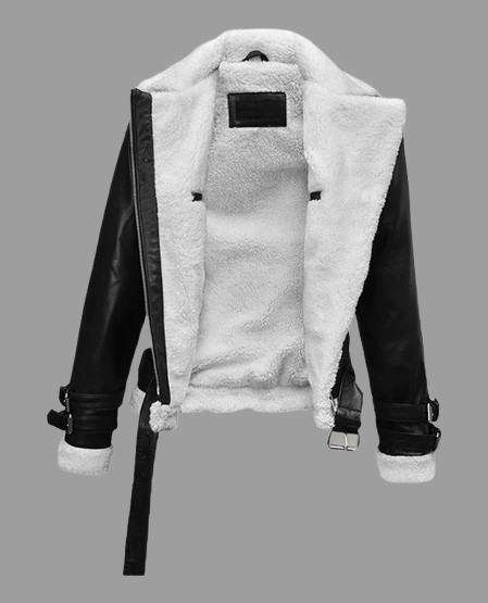 Rita Ora Black Leather Jacket