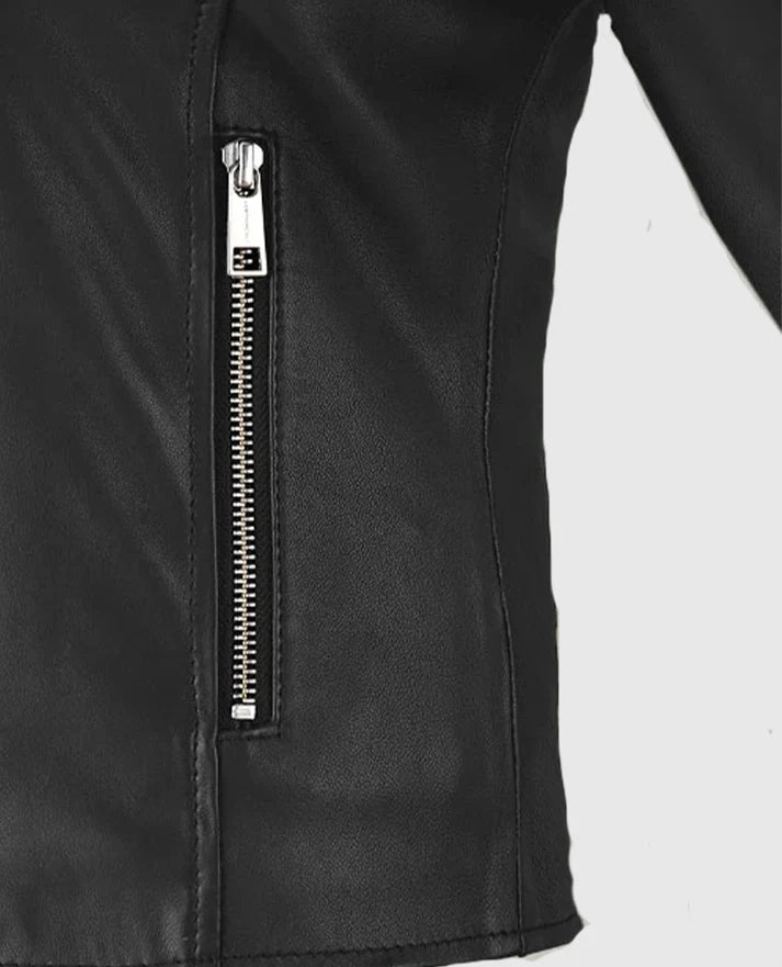 Eva Studded Leather Jacket
