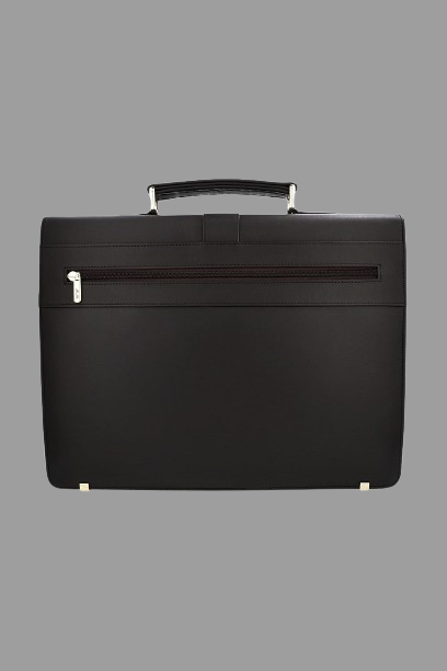 Executive Black Leather Laptop Briefcase – Premium Business Bag for Men