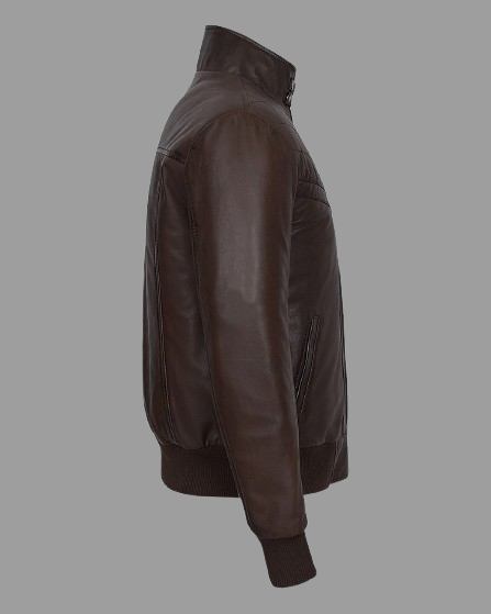 Joel Retro Bomber Leather Jacket