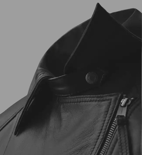 Women’s Black & White Leather Jacket