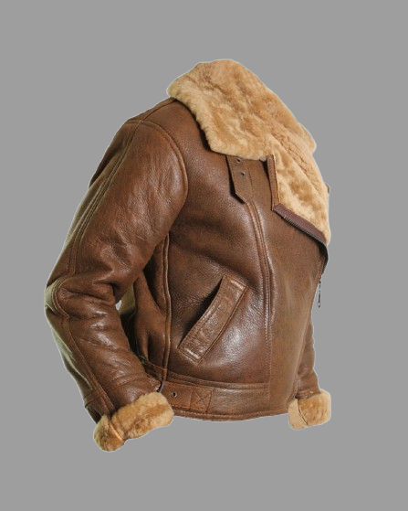 Kiana Bomber Aviator Leather Jacket