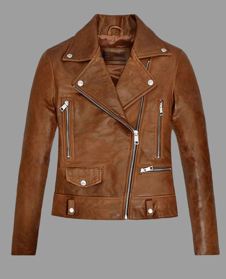 Kylie Jenner Brown Leather Jacket