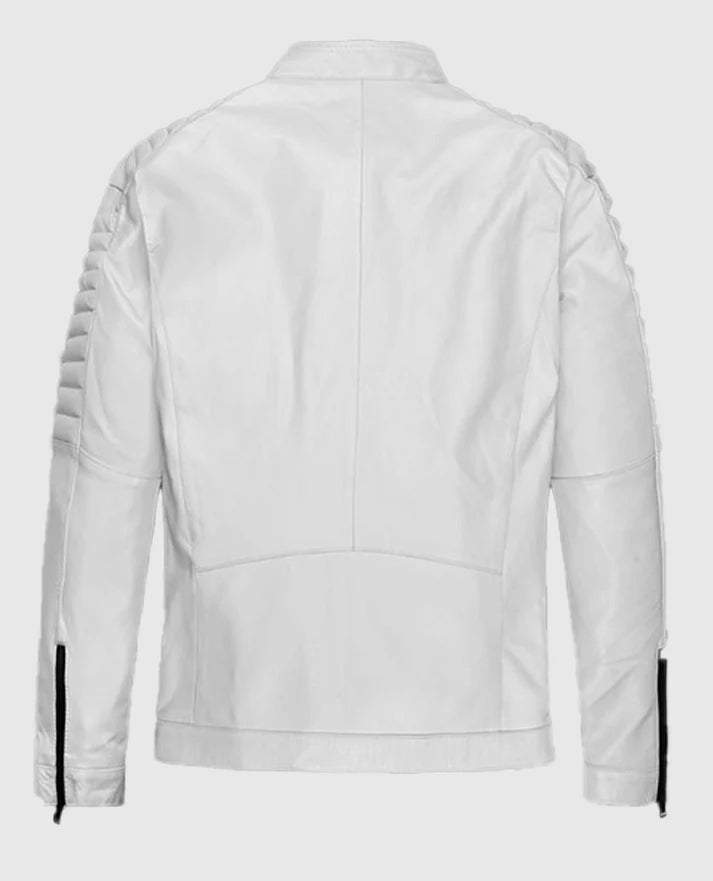 Fast And Furious 9 Vin Diesel White Leather Jacket