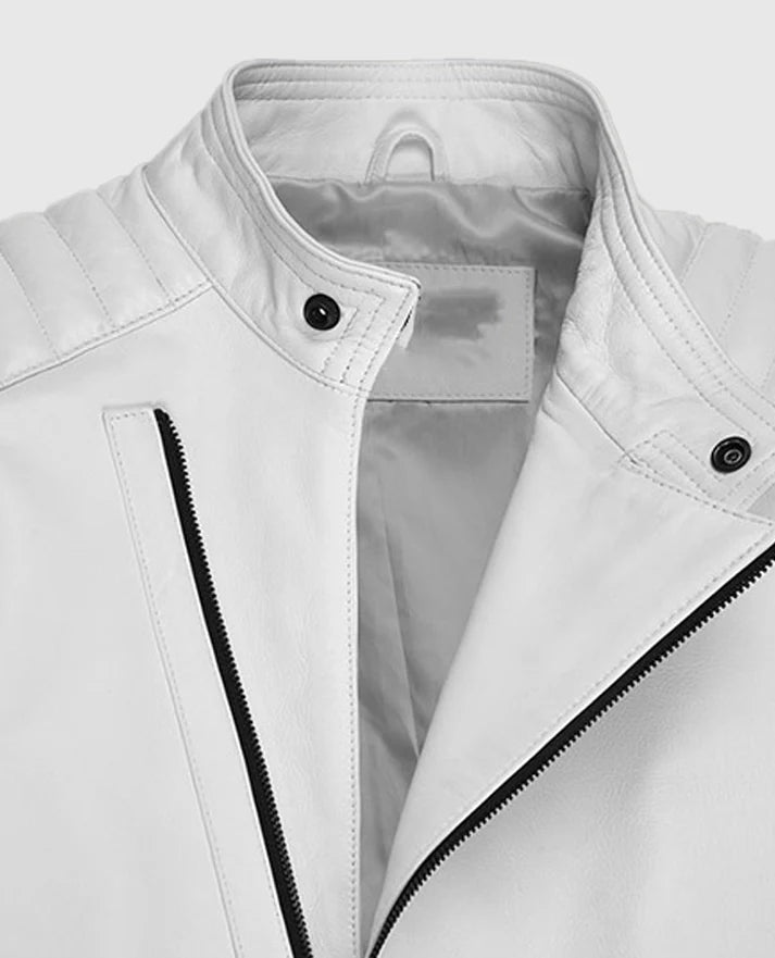 Fast And Furious 9 Vin Diesel White Leather Jacket