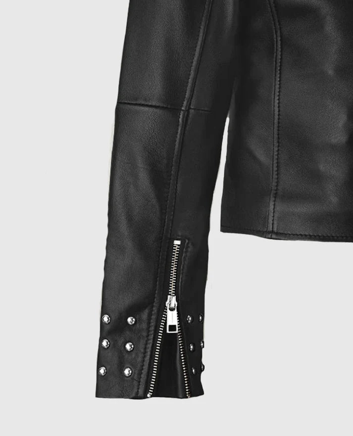 Eva Studded Leather Jacket