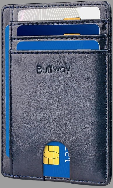 Slim Minimalist Front Pocket RFID Blocking Leather Wallets for Men and Women