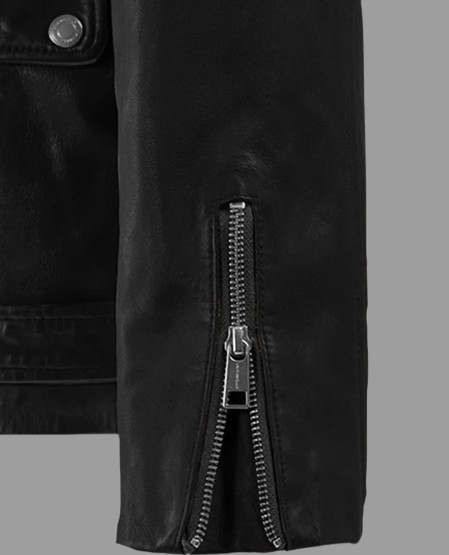 Dauntless Black Biker Leather Jacket