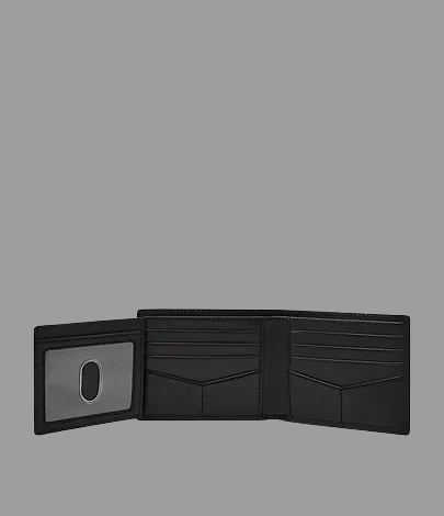 Derrick Leather RFID Bifold with Flip ID Wallet