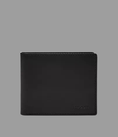 Derrick Leather RFID Bifold with Flip ID Wallet