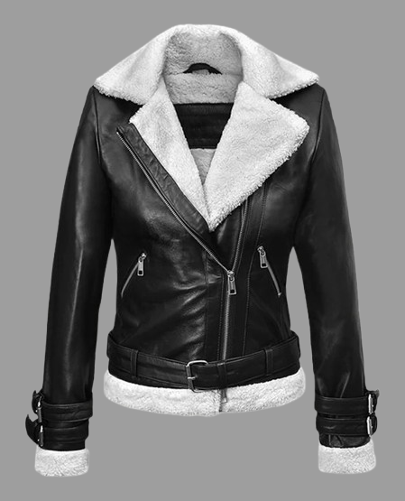 Rita Ora Black Leather Jacket