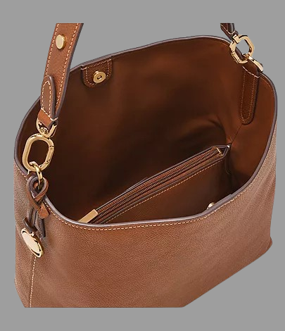 Jessie Leather Bucket Shoulder Bag