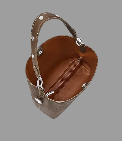 Jessie Leather Bucket Shoulder Bag