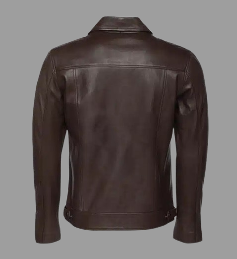 Men's old English Brown Leather Jacket