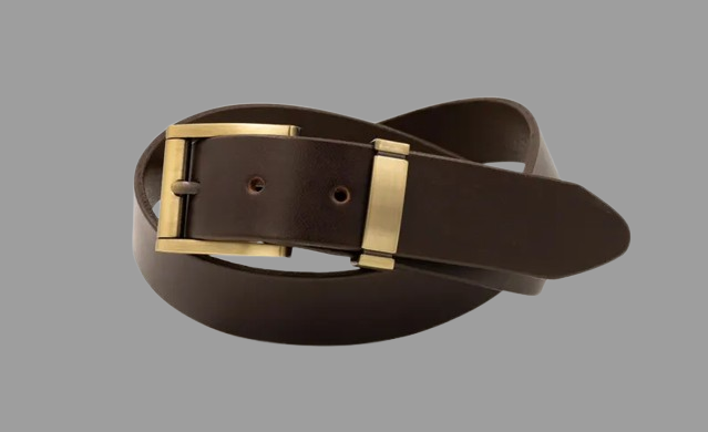Vintage Style Men's Leather Belt – Handmade