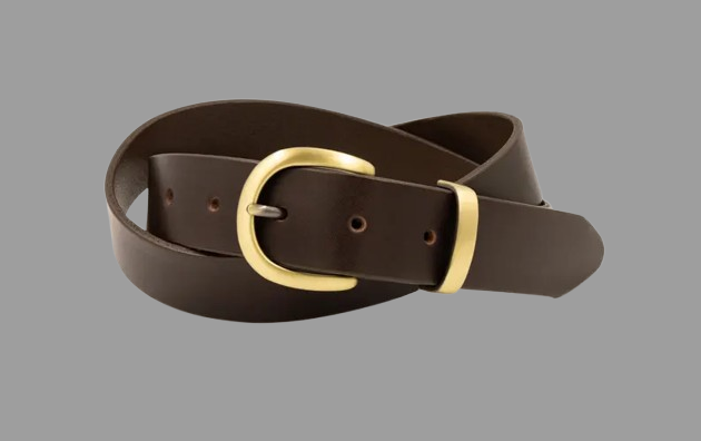 Vintage Style Men's Leather Belt – Handmade