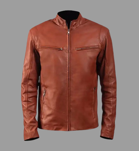 Men’s Iconic Brown Leather Jacket