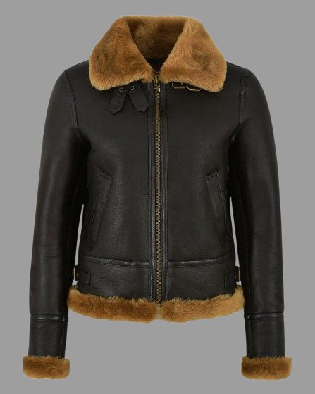 Women's RAF B3 Flying  Aviator Leather Jacket
