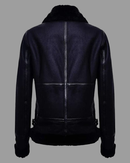 Vera Aviator Biker Leather Jacket