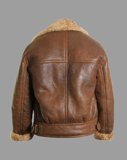 Kiana Bomber Aviator Leather Jacket