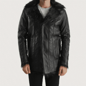 Furcliff  Leather Coat