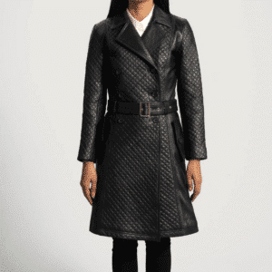 Sweet Susan  Leather Trench Coat