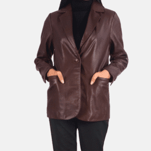 Norma  Leather Blazer