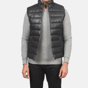 Reeves  Leather Puffer Vest